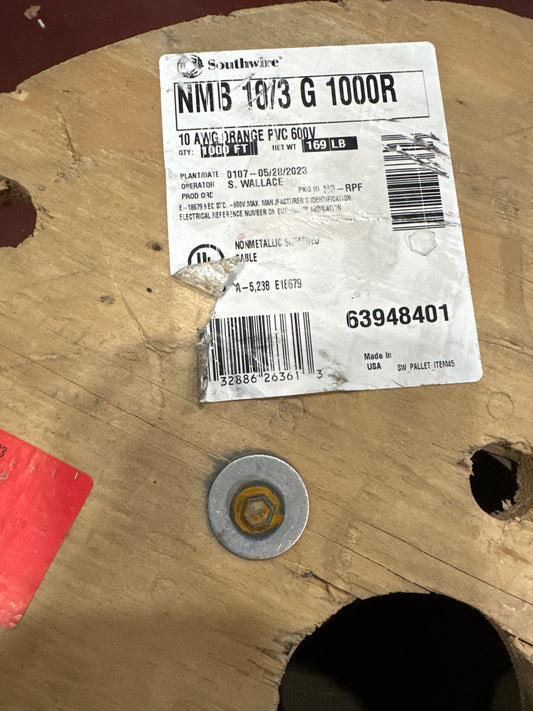 NMB 10/3 Orange wire 60Ft