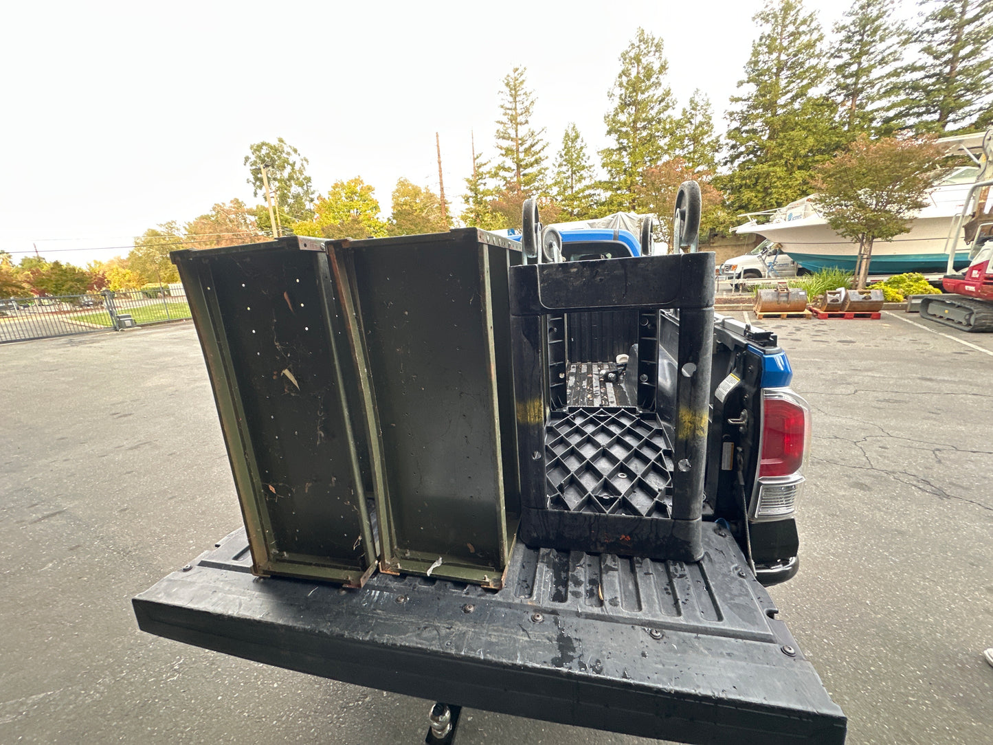 Metal shelves cart combo