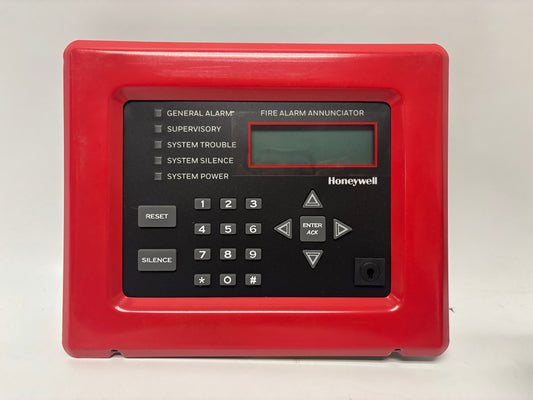 Silent Knight 005860R LCD Remote Annunciator, 80 Char Display, Red Bezel