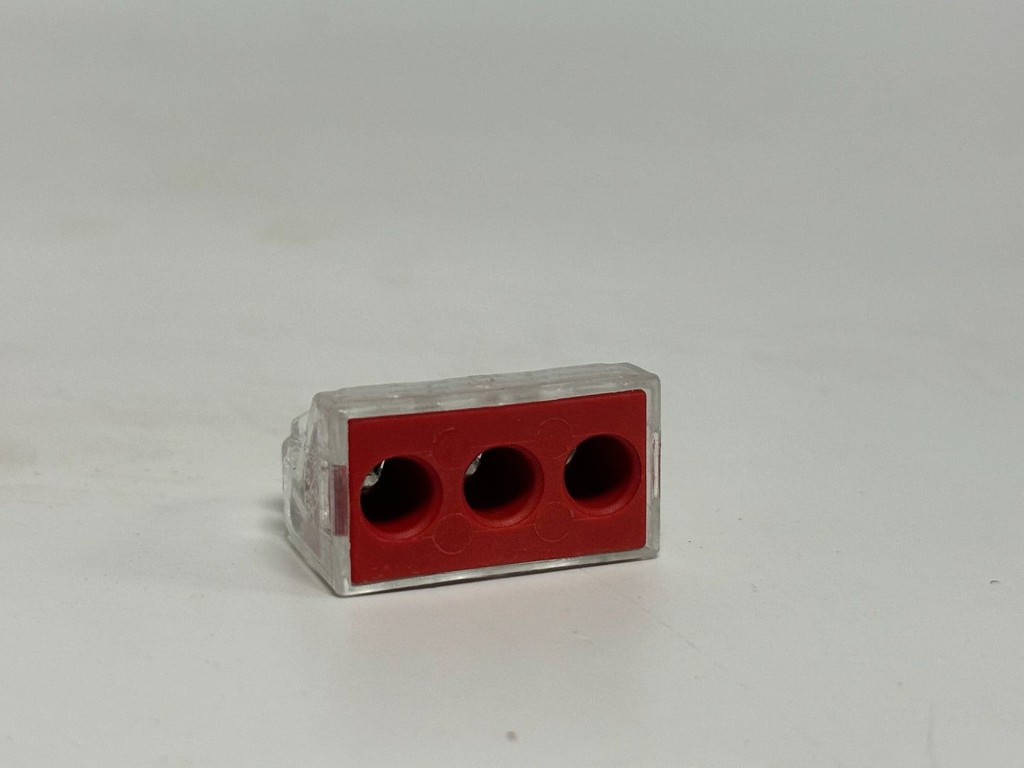 100 PK WAGO 773-173 Push Wire Connector, 3-Port, 41A, 400V – Red, Tool-Free Design