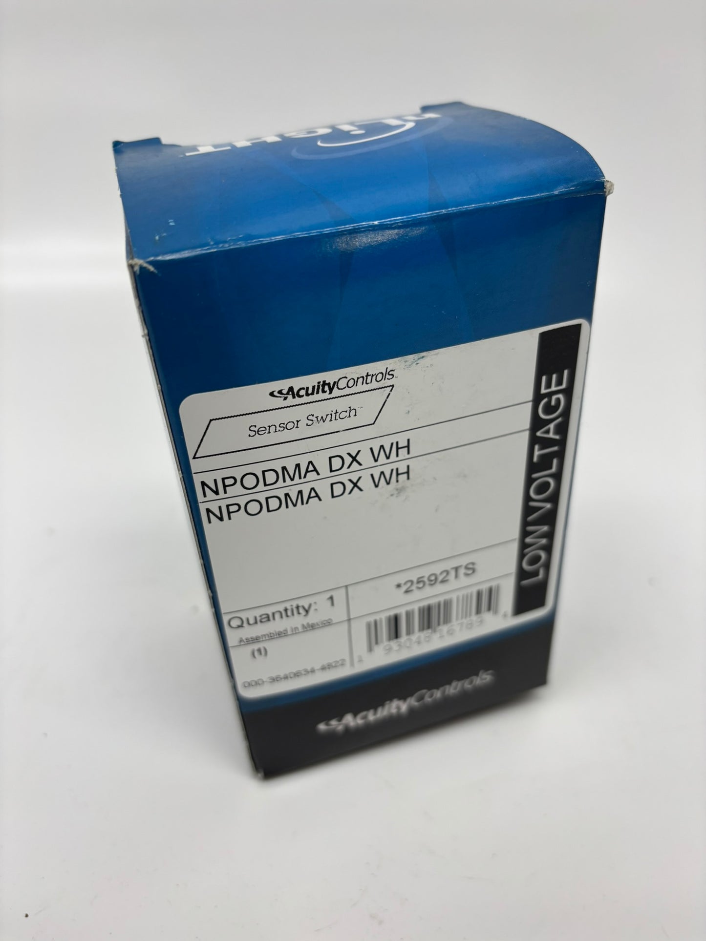 nLight AcuityControls NPODMA DX WH (2592TS) 259 Wired Wall Switch