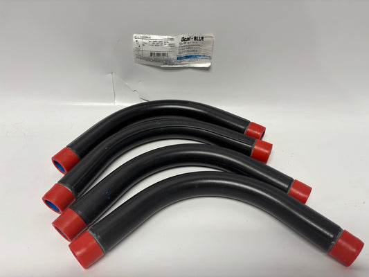 Lot of 4 Ocal-BLUE 3/4 (COND3/4-G) Gray 40ML PVC Coated Hot-Dip Galvanized Electrical Conduit