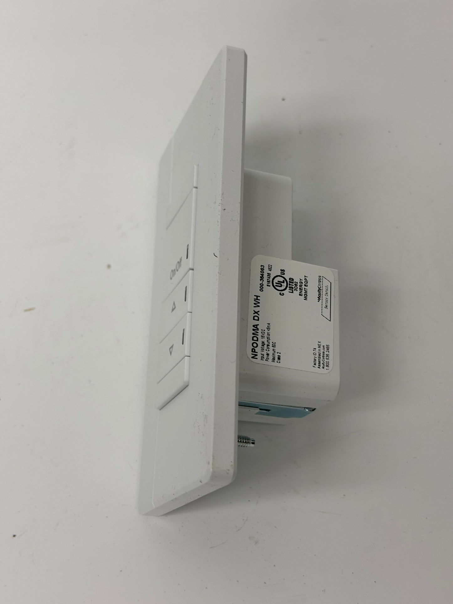 nLight AcuityControls NPODMA DX WH (2592TS) 259 Wired Wall Switch