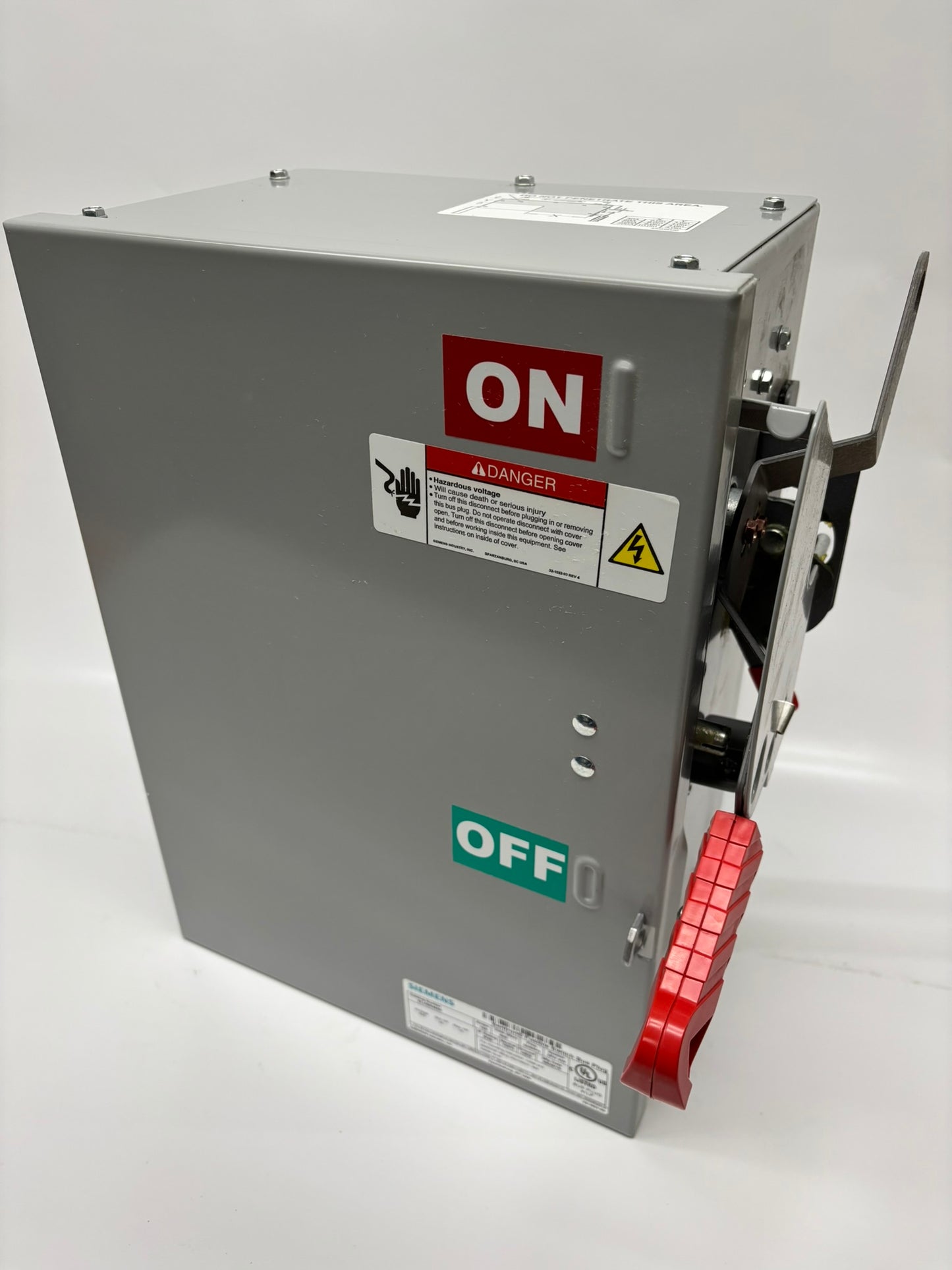 Siemens Sentron™ (SLVBR4630) Heavy Duty Fusible Switch Plug, 600 VAC, 100 A