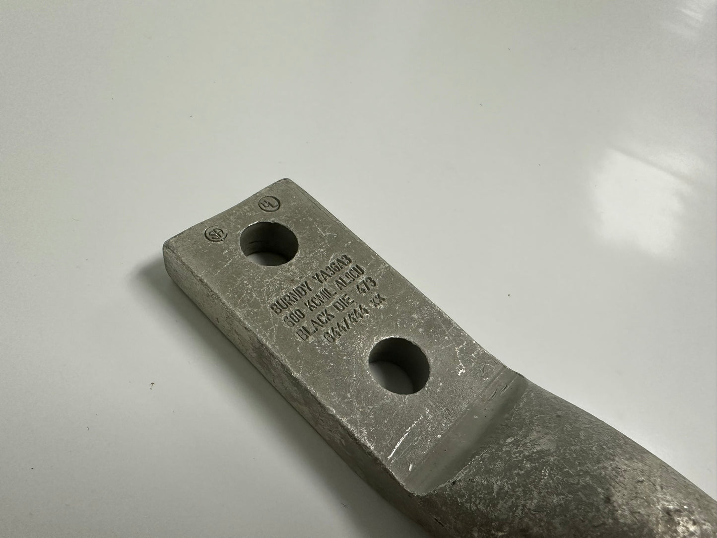 8 PK Burndy (YA36A3) HYLUG Compression Lug, 2-Hole 600 Kcmil