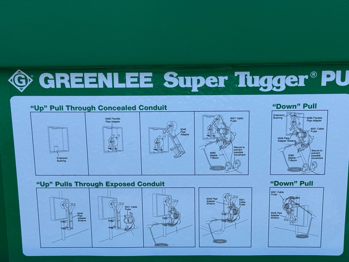 Greenlee 6003 High Capacity Heavy Duty Versatile Mounting system Cable Puller