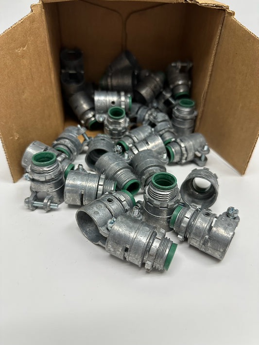 34 PK Bridgeport 407-DCI2 Duplex Connector Insulated 3 8 Inch