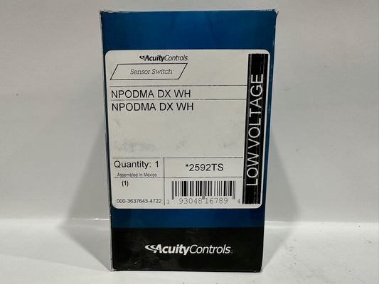 Acuity NPODMA-DX-WH Dimming Switch 2592TS  Low Voltage