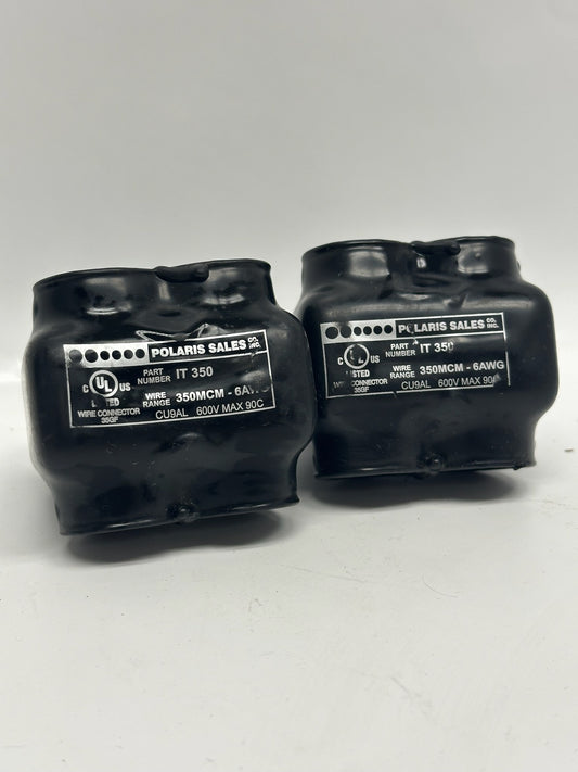 2 PK Polaris IT-350 Insulated Multi-Tap Connector 3-Port 350 MCM