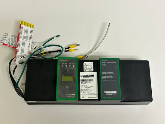 Damaged Square D (SSP02SBA16D) Surge Protection Device, SPD Type 1