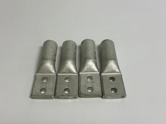 4 PK Burndy (YA32A5) Electro-tin Plated 400Mcm Terminal Lugs