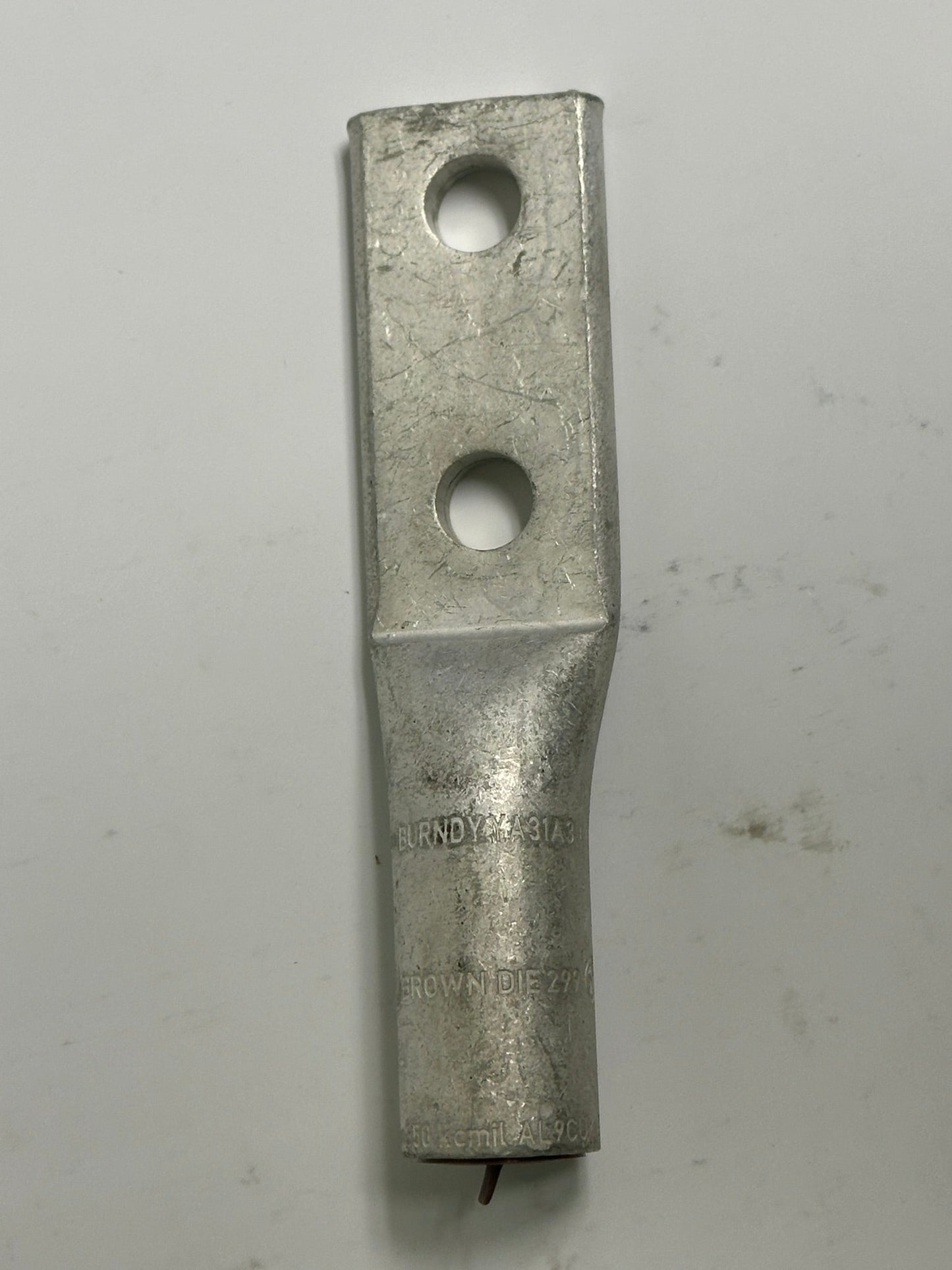 5 PK Burndy (YA31A3) 350Mcm Aluminum/Copper 2-Hole Lug, 1.85 Inch Barrel