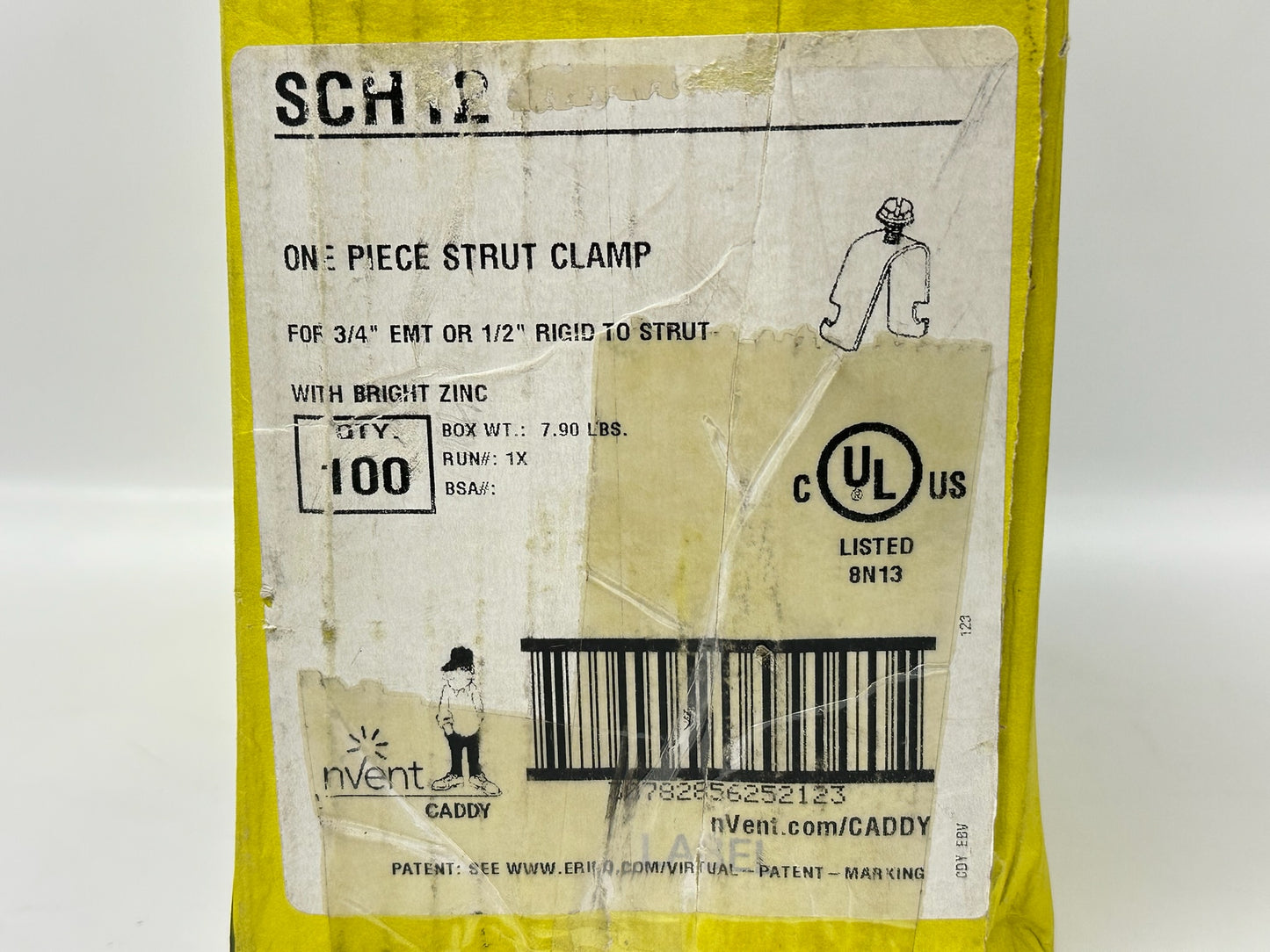 41 PK nVent CADDY SCH12 1‑Piece Strut Conduit Clamp, ¾" EMT / ½" Rigid