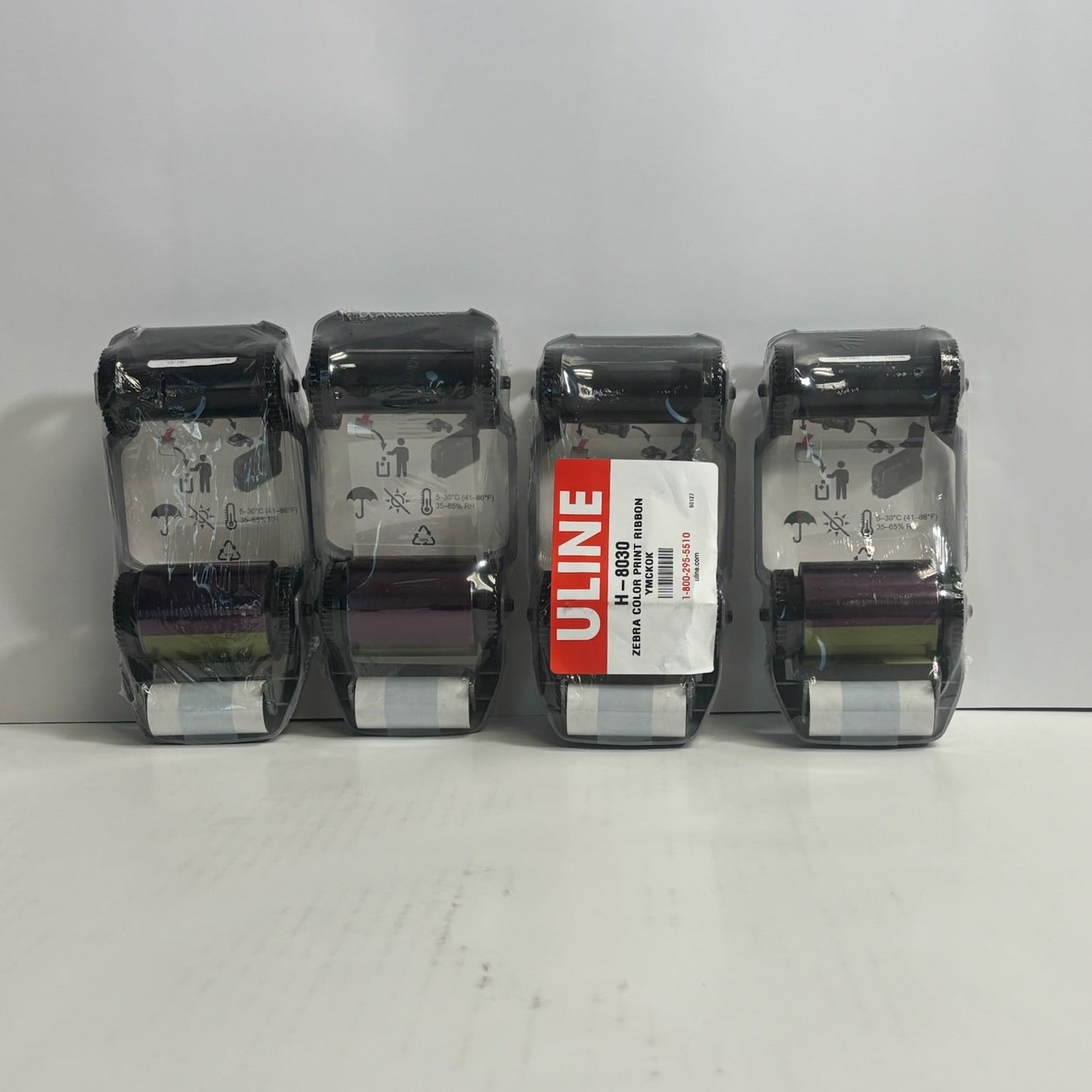 4 New Genuine Zebra ZC100/ZC300 Series Card Printer Ribbon 800300-360