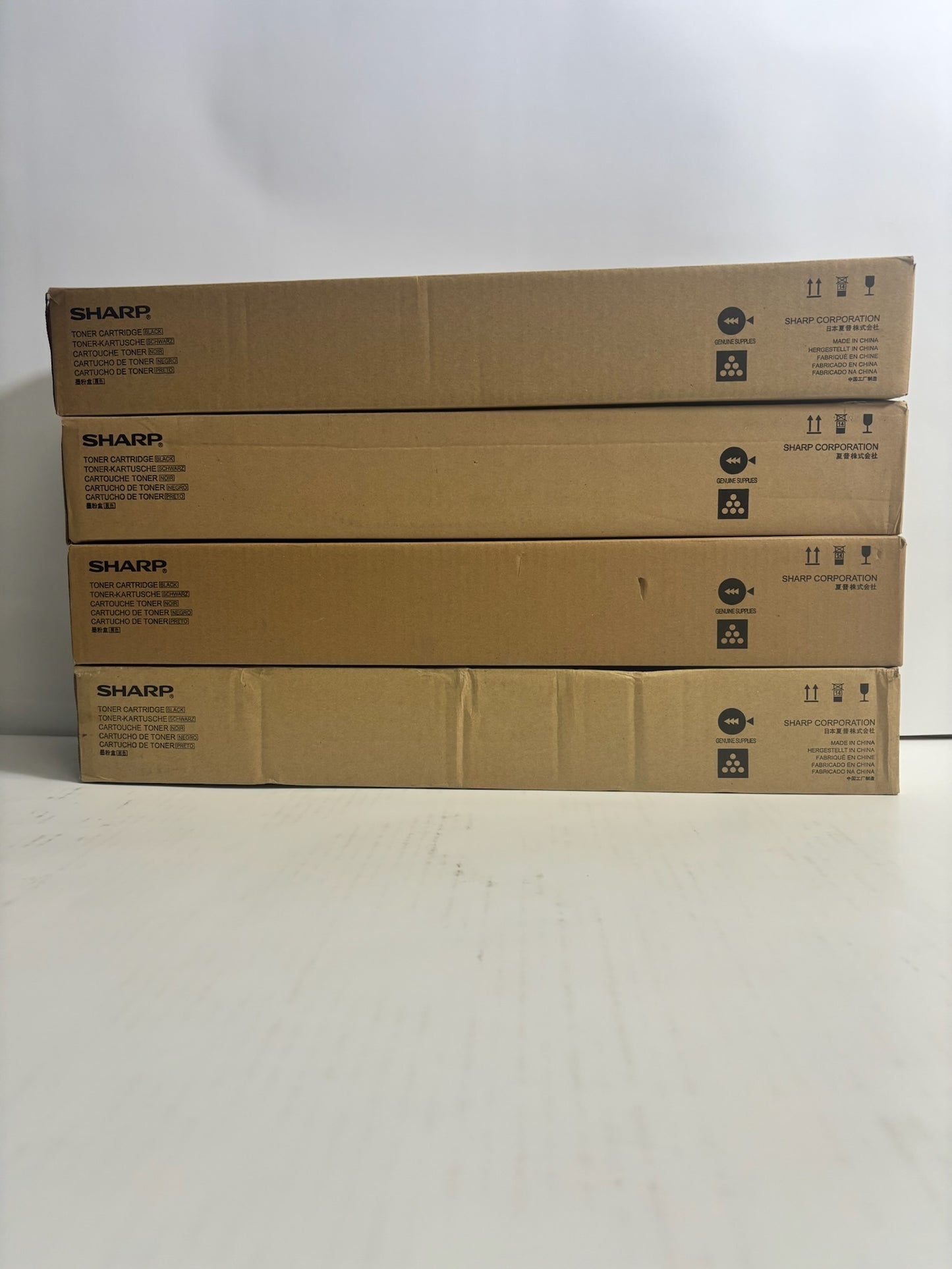 4 Genuine Sharp MX-M283N,MX-M363N,MX-M363U Black Toners MX-500NT (MX500NT)