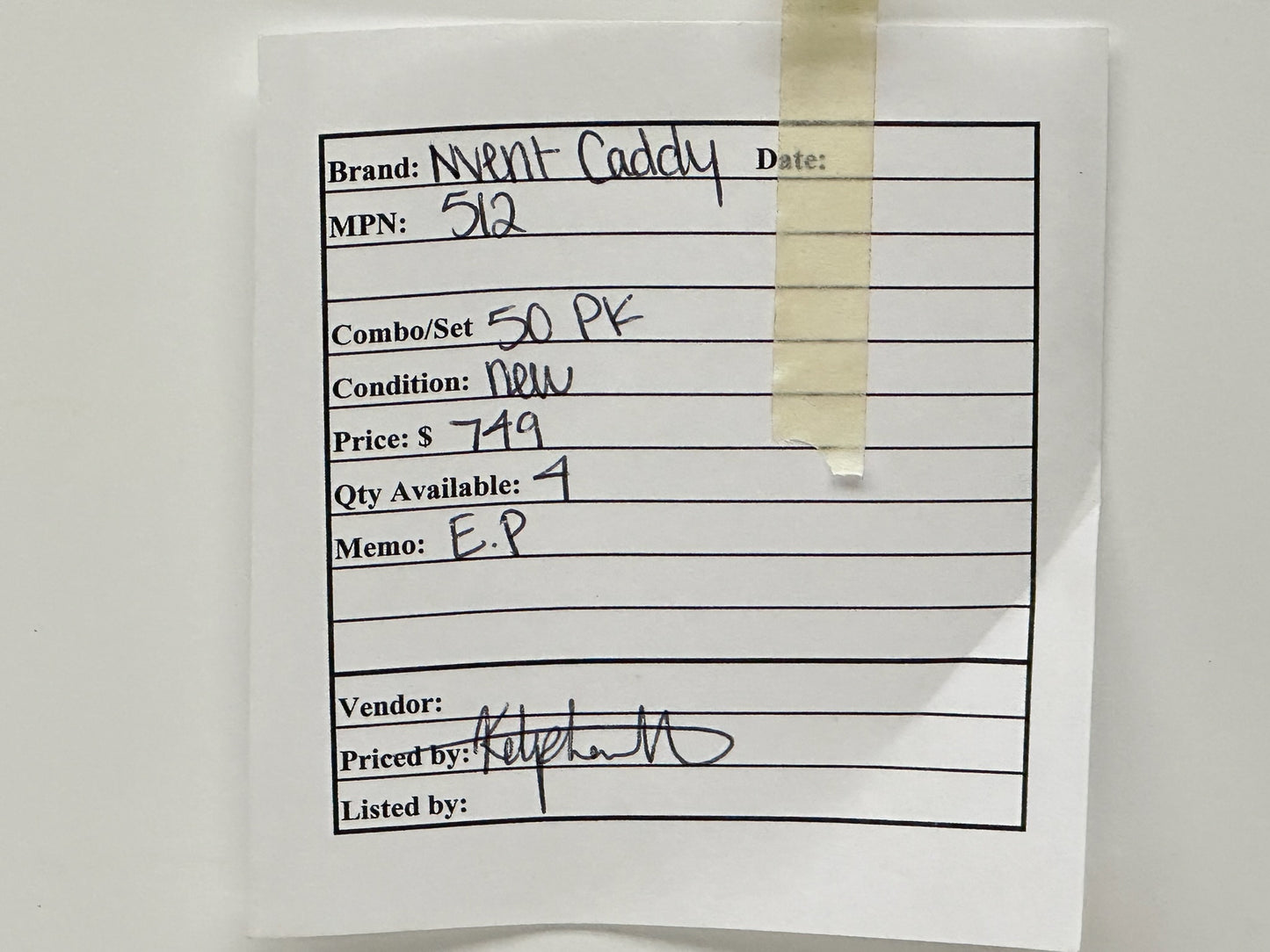 50 PK nVent CADDY 512 T‑Grid Box Hanger, 24" Span