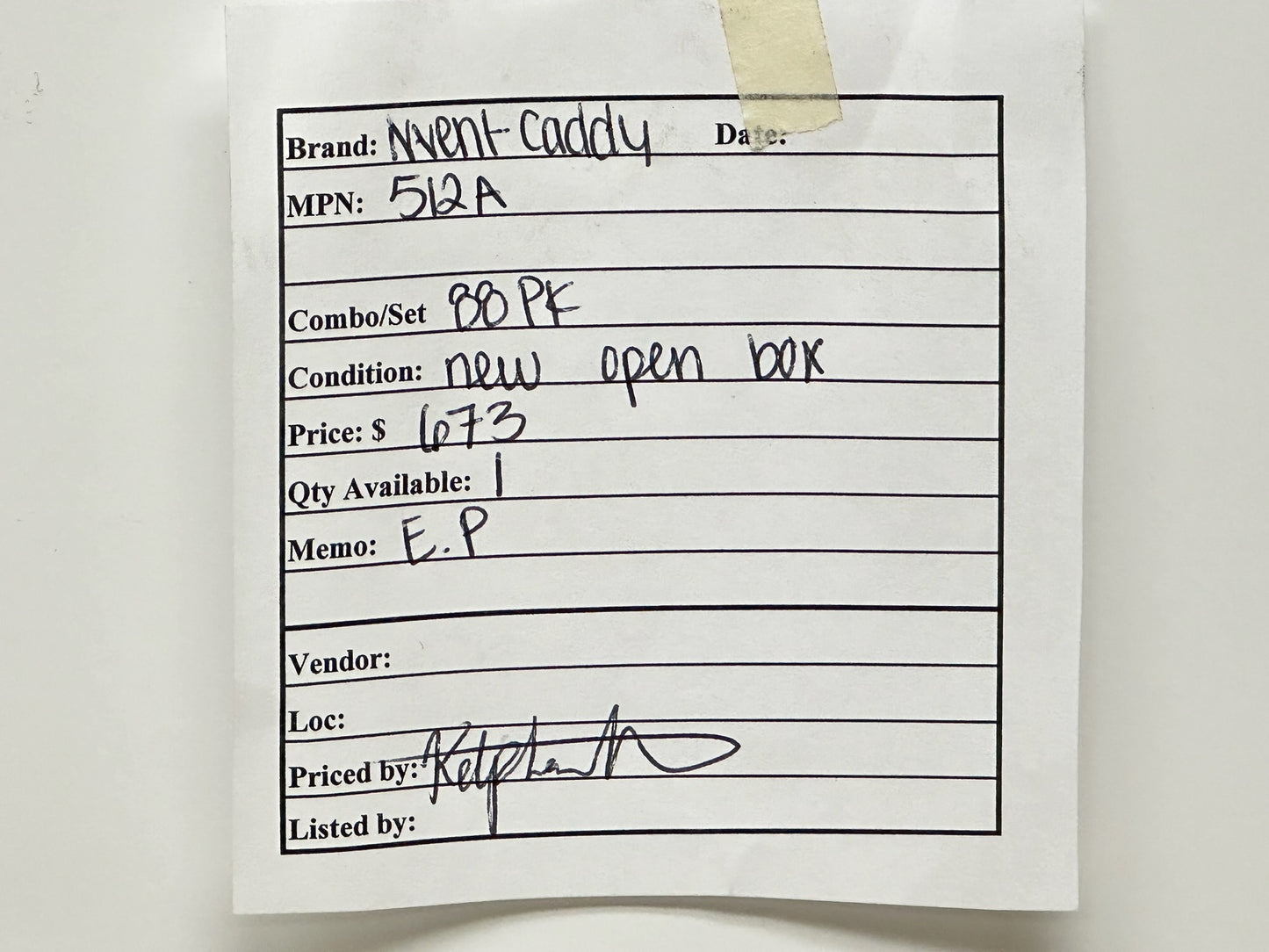 88 PK nVent CADDY 512A Adjustable 24″ T‑Grid Box Hanger
