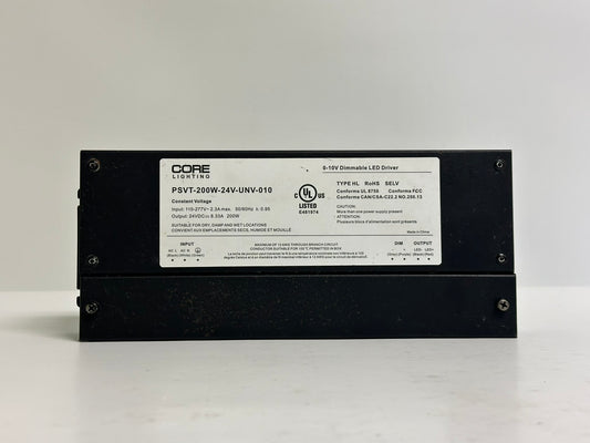 Core Lighting (PVST-200W-24V-UWV) No Box High Power/Efficiency Dimmable Led Driver