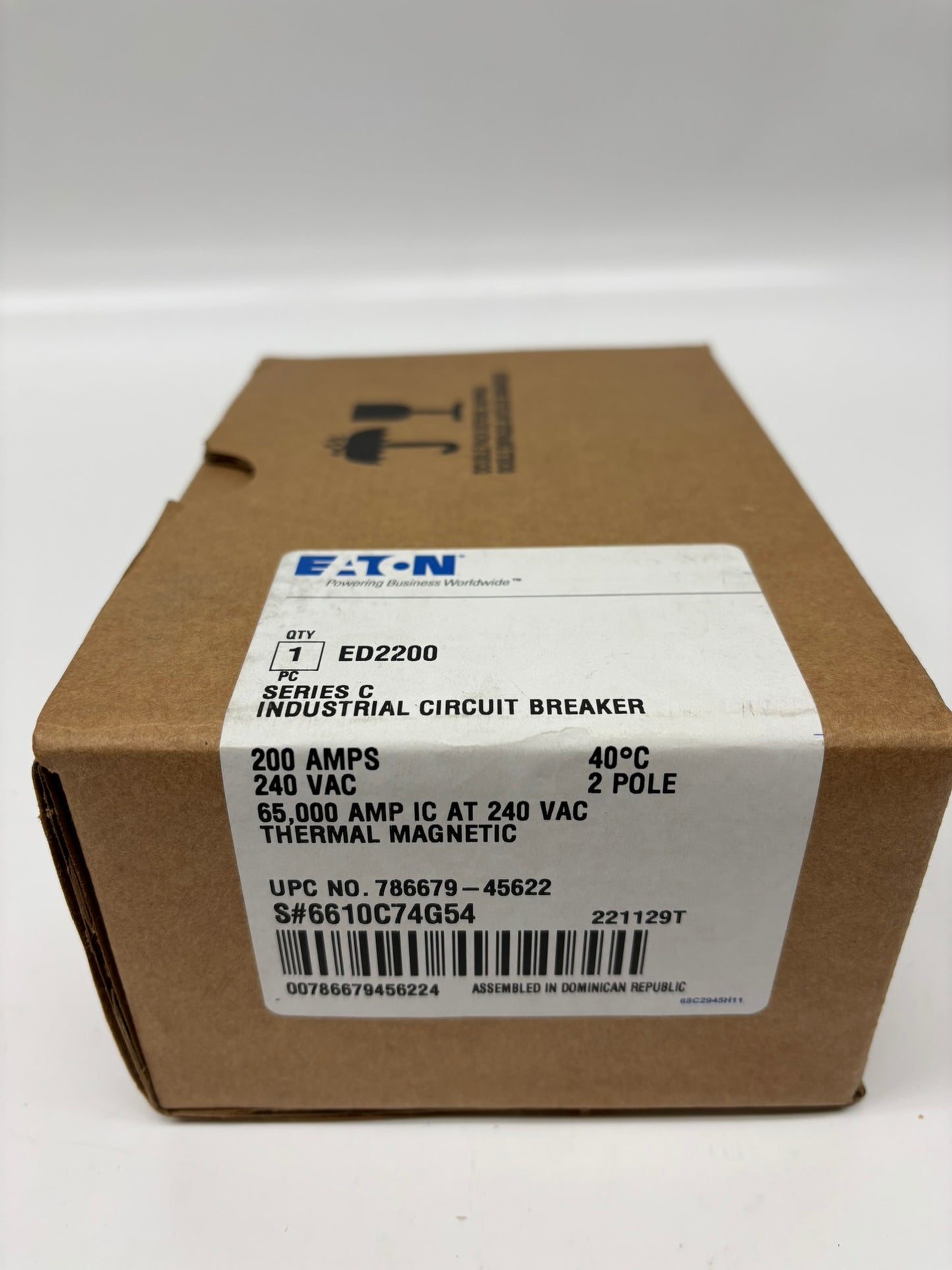 Eaton (ED2200) Series C, Complete Molded Case Circuit Breaker