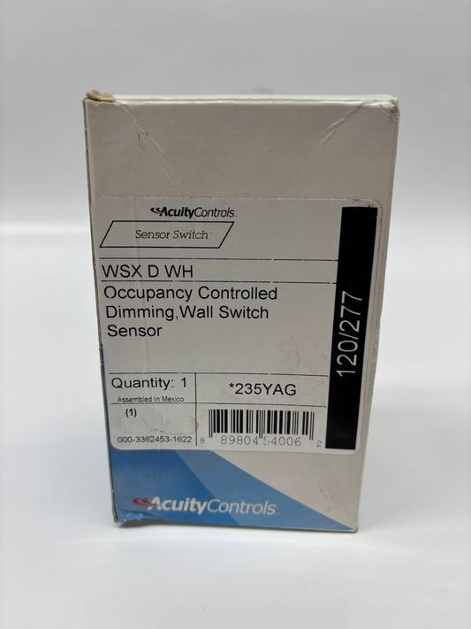 Acuity Controls Sensor Switch (WSX-D-WH), Occupancy Controlled Dimming, Wall Switch Sensor
