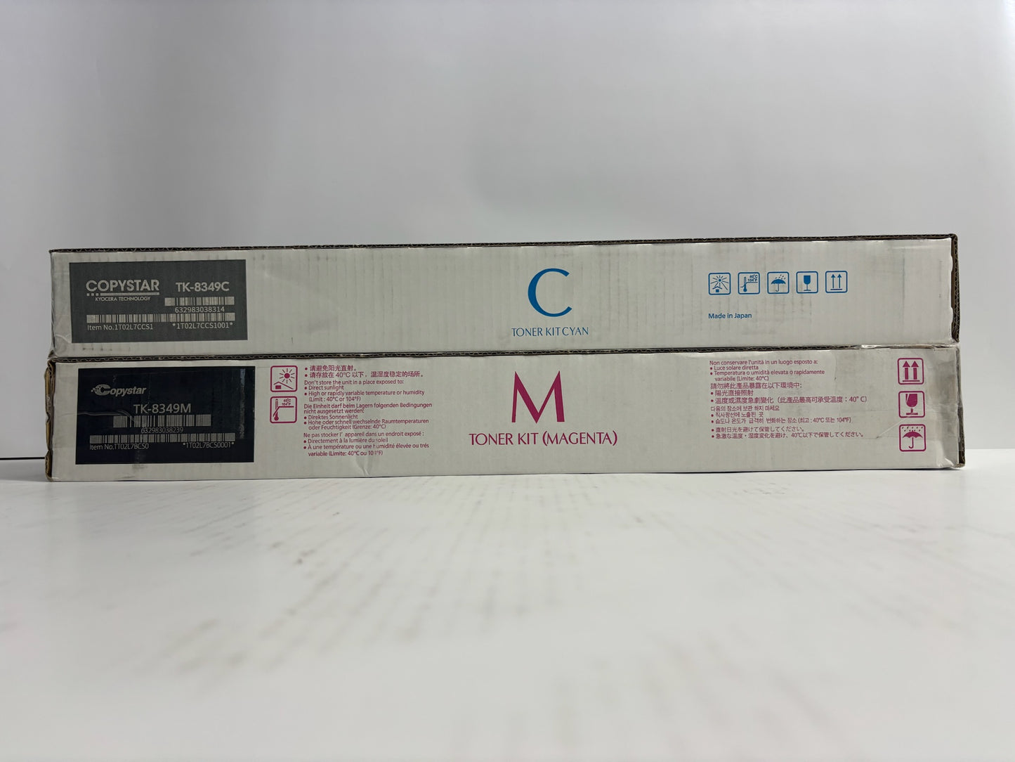 2 Open OEM Kyocera TASKalfa 2552ci,2553ci Cyan & Mag Toners TK-8349C, TK-8349M