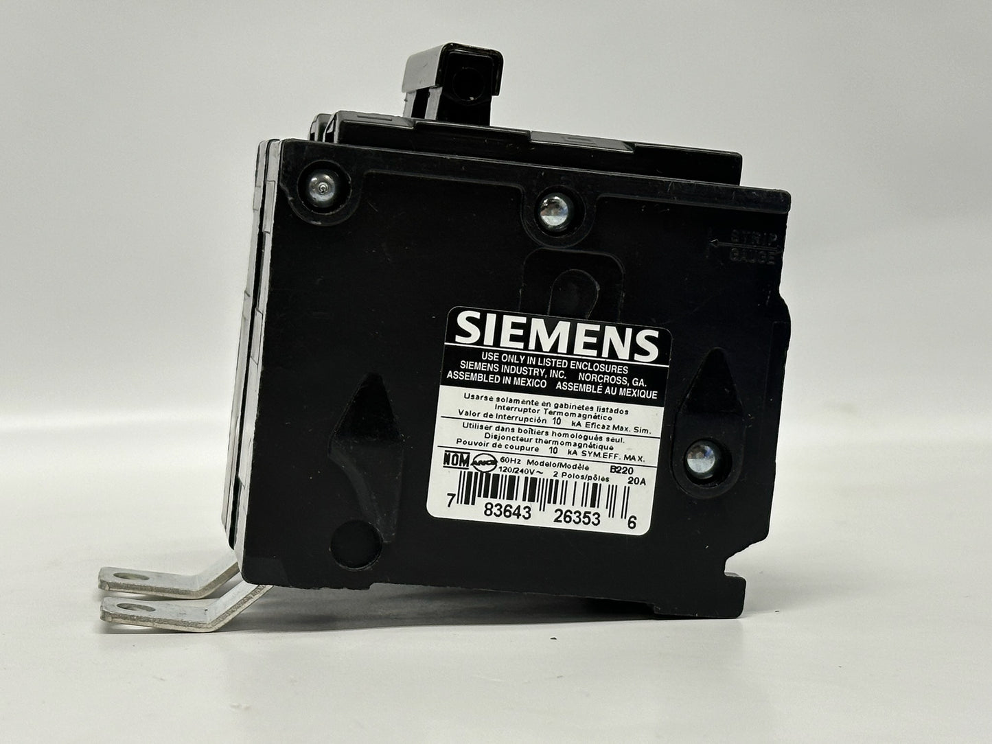 3 PK Siemens B220 Double Pole Circuit Breaker 20A
