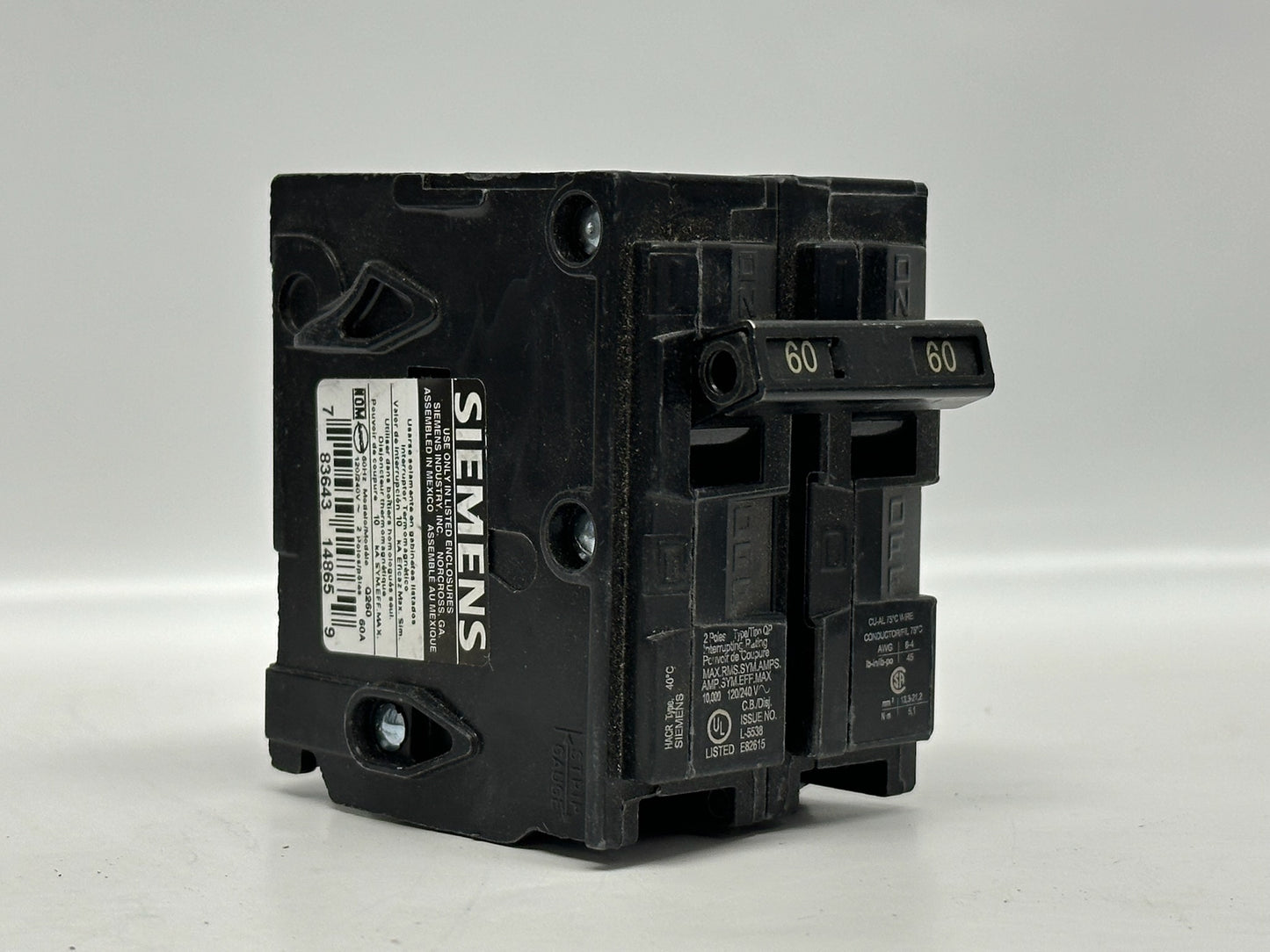 5 PK Square D HOM120PDF Single Pole Circuit Breaker 20A