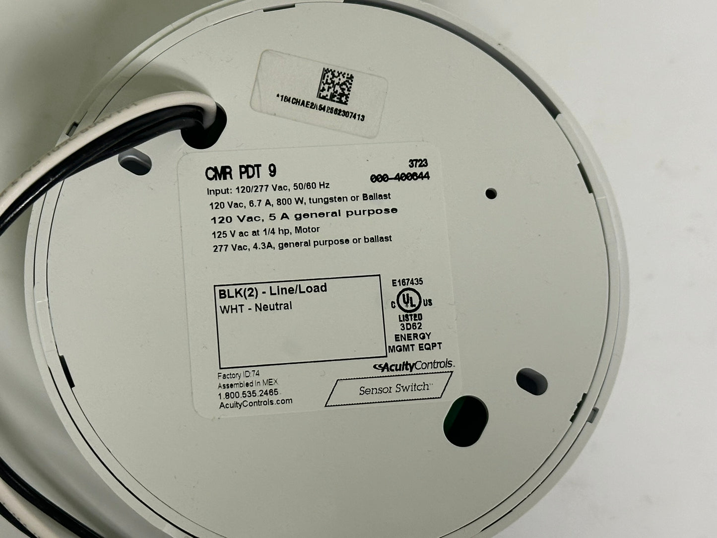 Sensor Switch (CMR-PDT-9) Dual Technology Ceiling Mount Occupancy Sensor
