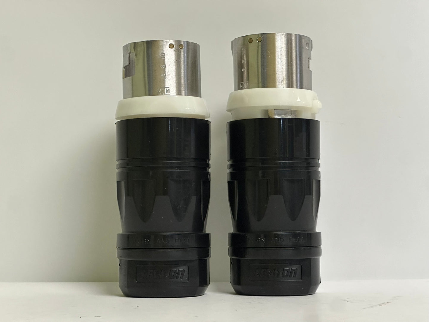2 PK Leviton (CS6365C) California-Style Industrial Grade Locking Plug