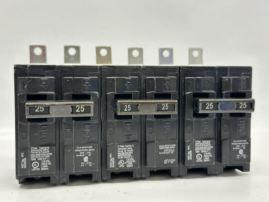 3 PK Siemens B225 25 A 120/240 V 2‑Pole Molded Case Circuit Breaker