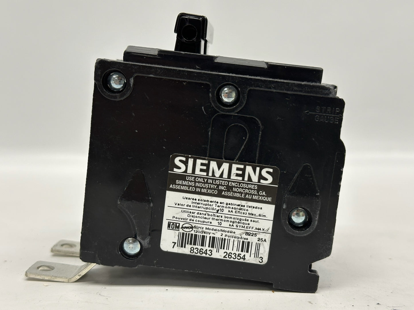3 PK Siemens B225 25 A 120/240 V 2‑Pole Molded Case Circuit Breaker