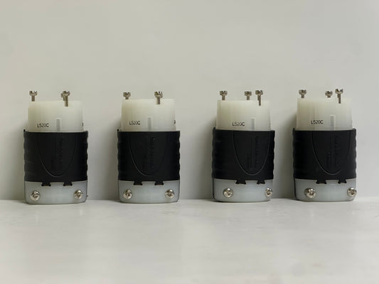 4 PK Legrand-Pass & Seymour (L520-C) Turnlok Conn 3W 20A 125V