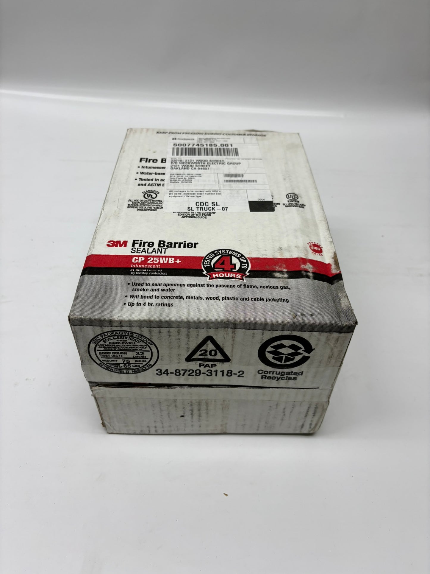12 PK 3M (CP25WBT) Fire Barrier Sealant for Passive Fire Protection