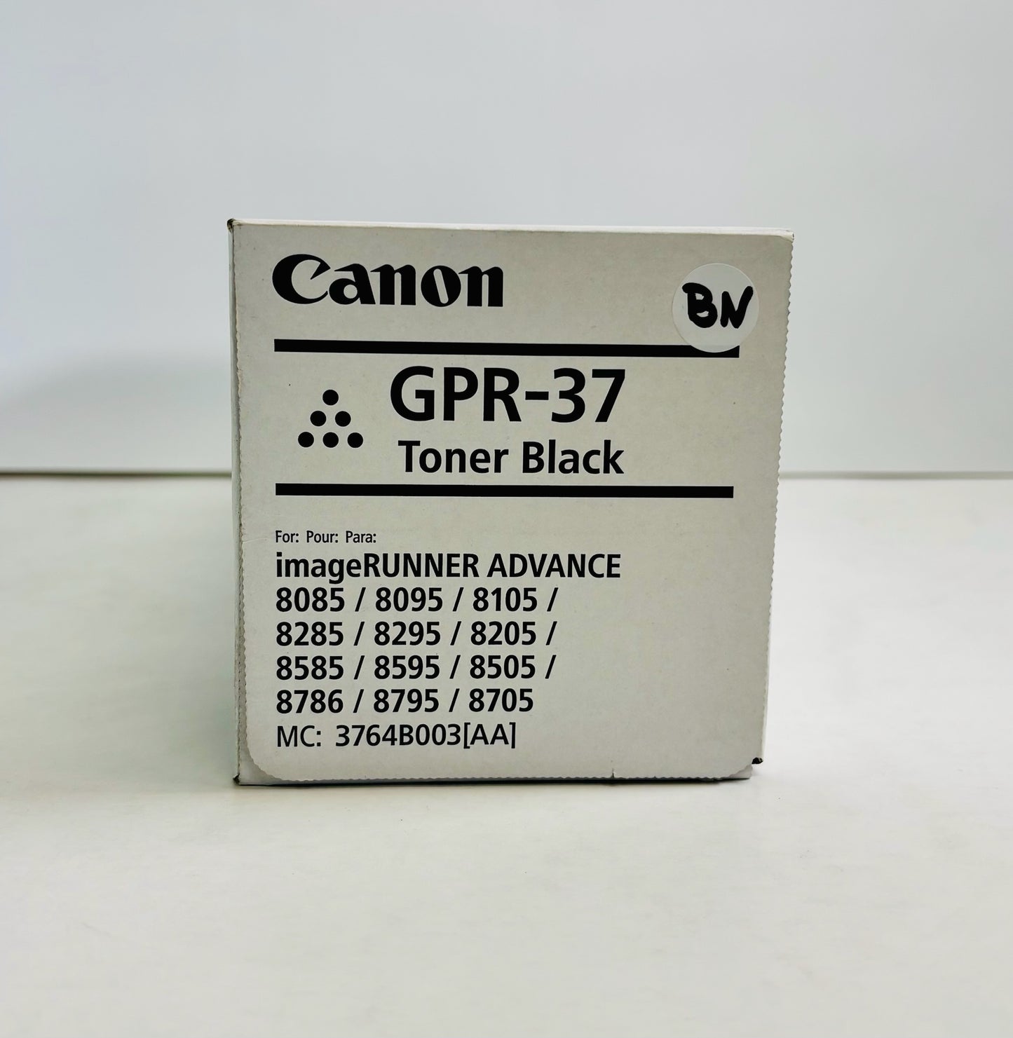 Genuine Canon iRA 8085, 8095, 8505, 8285 Black Toner GPR-37, GPR37 3764B003AA