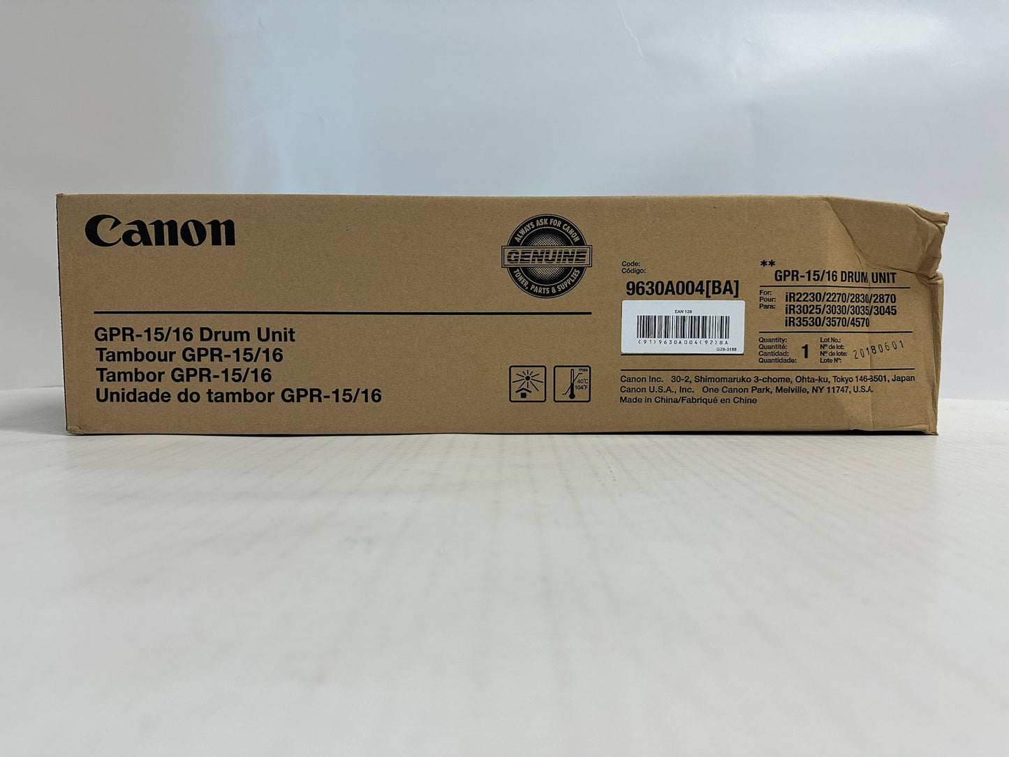 NEW OEM Canon iR 2230,2270,2830 GPR-15/16 Black Drum Unit 9630A004[BA]