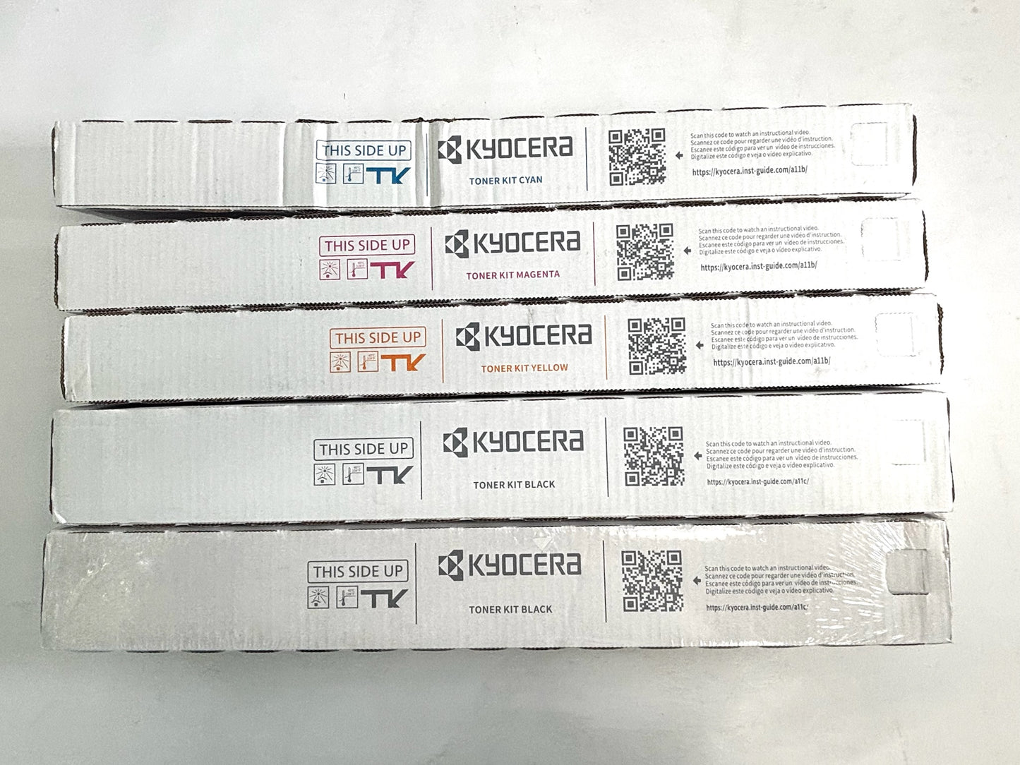 5 Genuine Kyocera TASKalfa 2554ci Cyan, Mag, Yellow & Black Toners TK-8367CMYKK