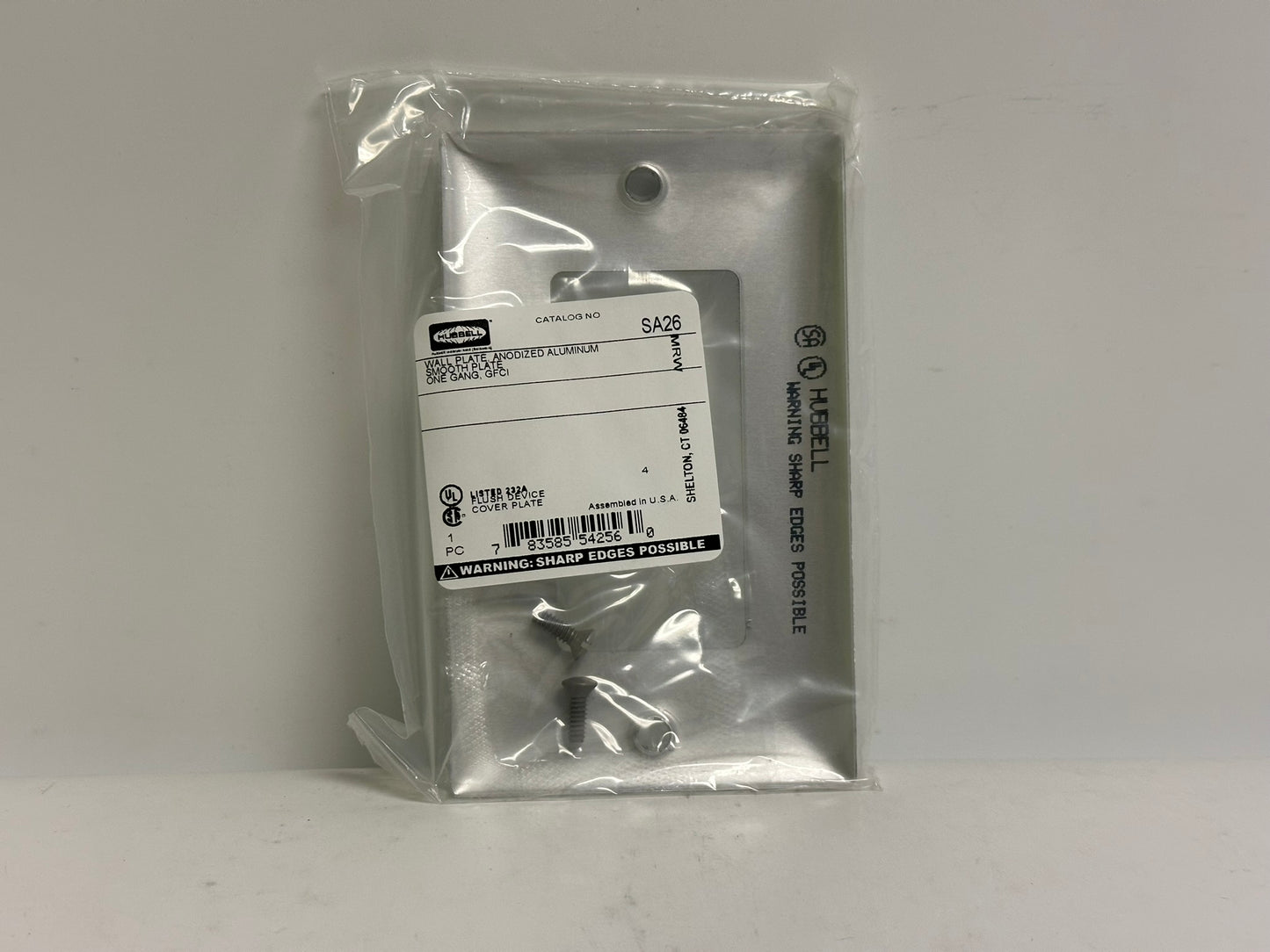 20 PK Hubbell (SA26) Wallplate 1-Gang GFCI Aluminum Outlet Box Covers