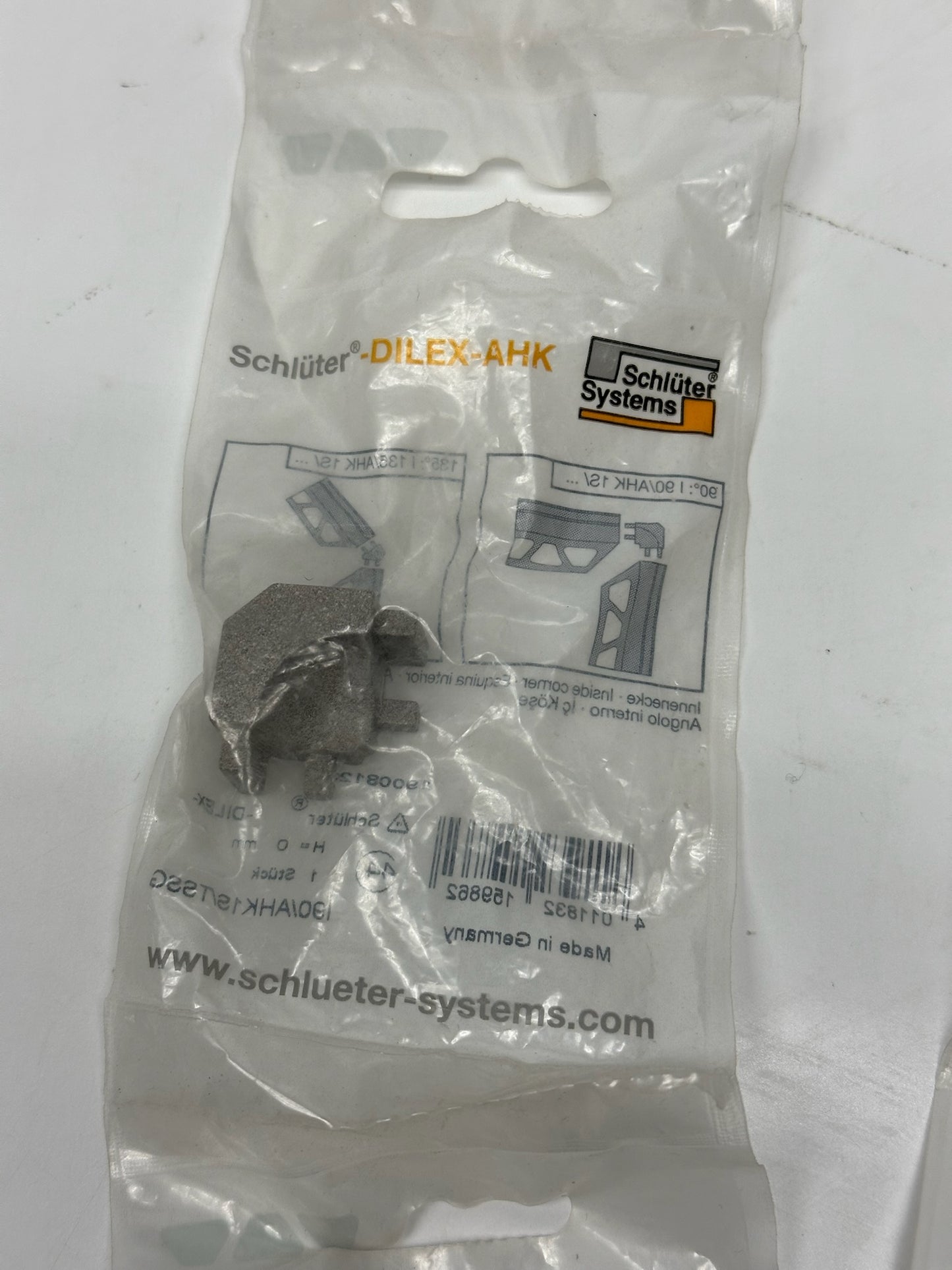 10 PK Schluter DILEX-AHK: Elegant Aluminum Cove-Shaped Tile Trim