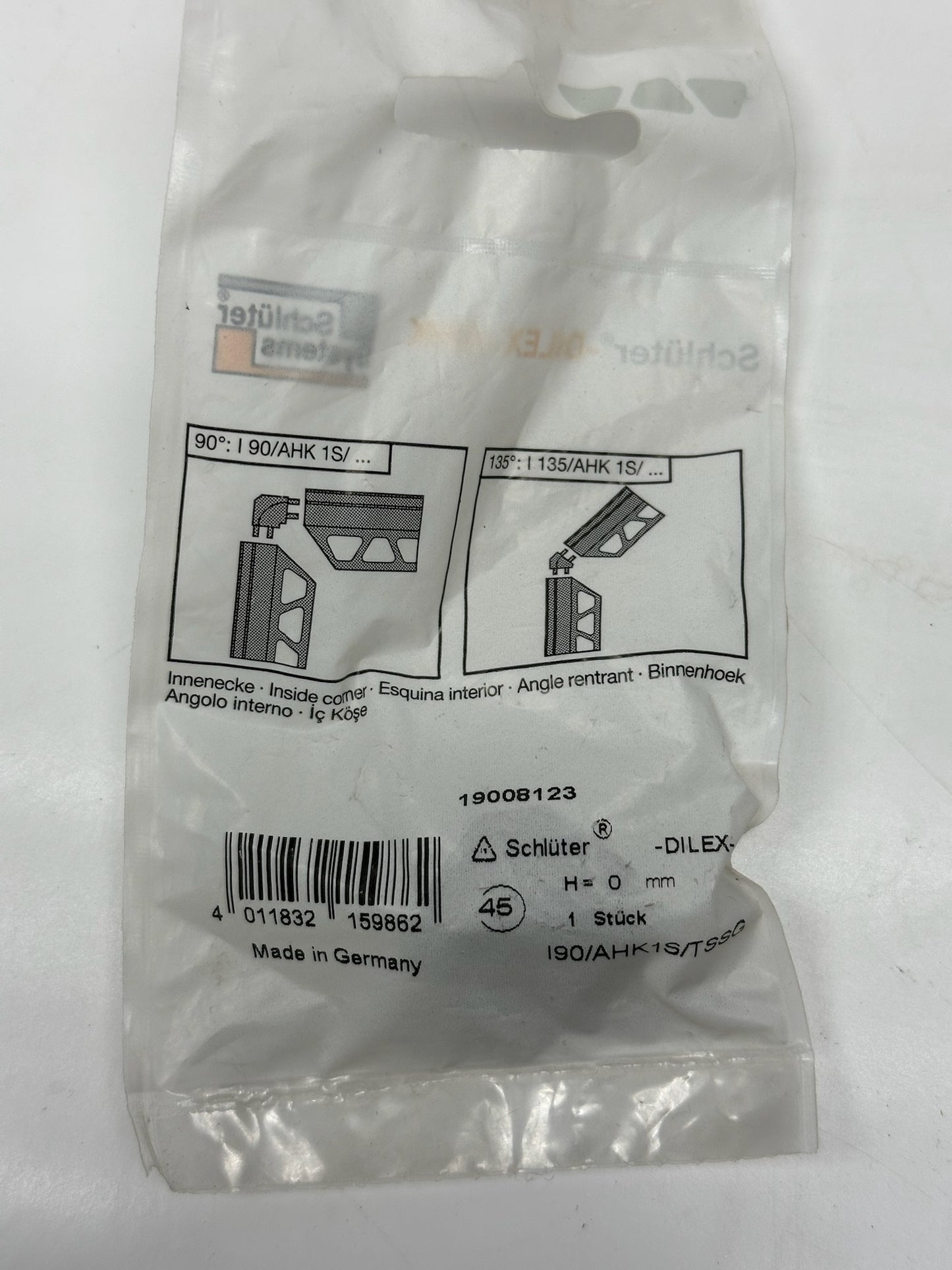 10 PK Schluter DILEX-AHK: Elegant Aluminum Cove-Shaped Tile Trim