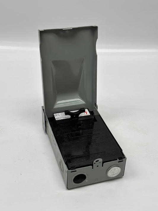 Lot Of 2 Eaton (DPF222R) 60A 1-Phase Fusible Pull-Out AC Switch, 120/240V