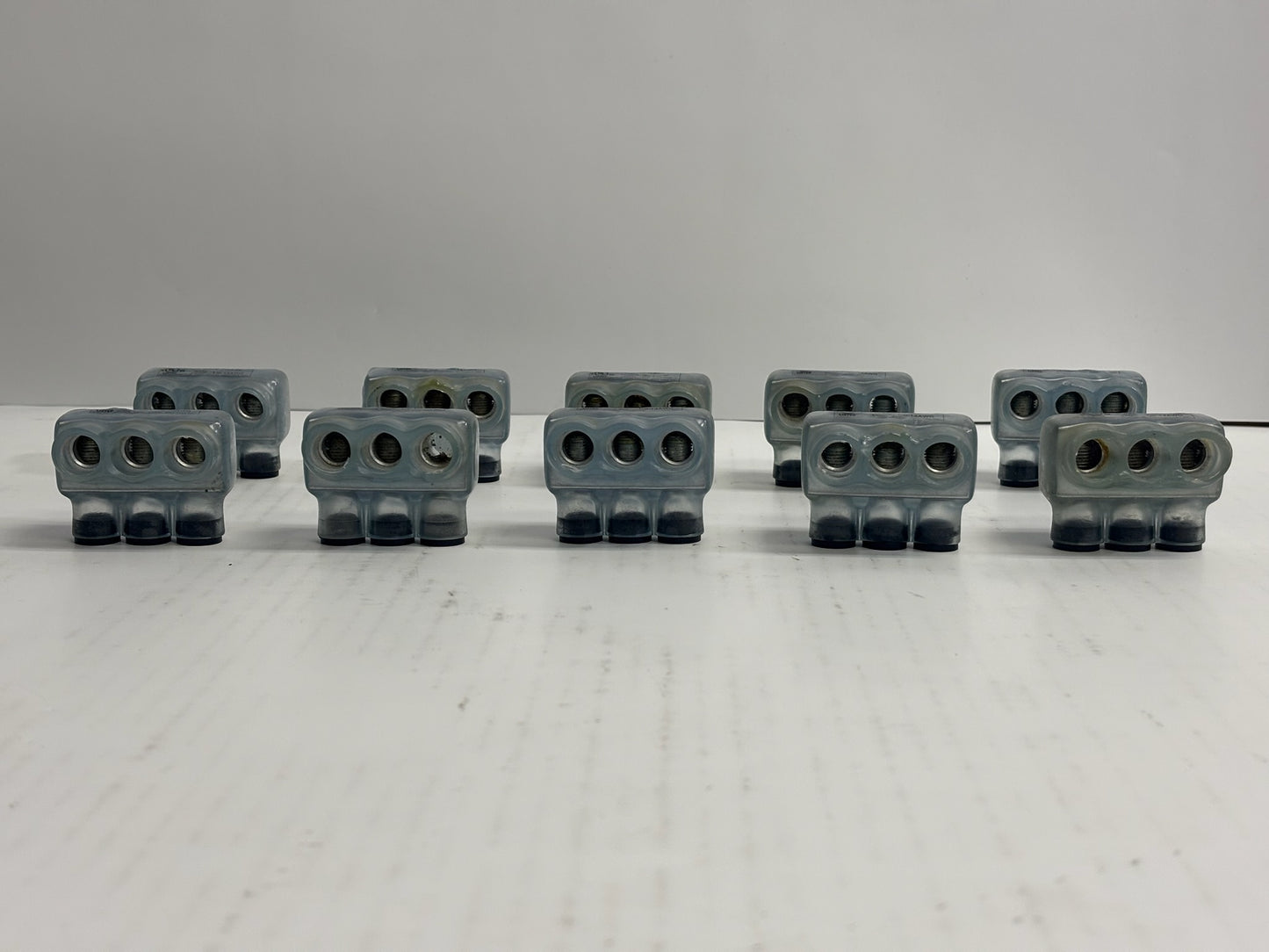 10 PK Polaris (IPL1/0-3C) Insulated Multitap Connector: Clear 3 Ports For 14 AWG – 1/0 AWG