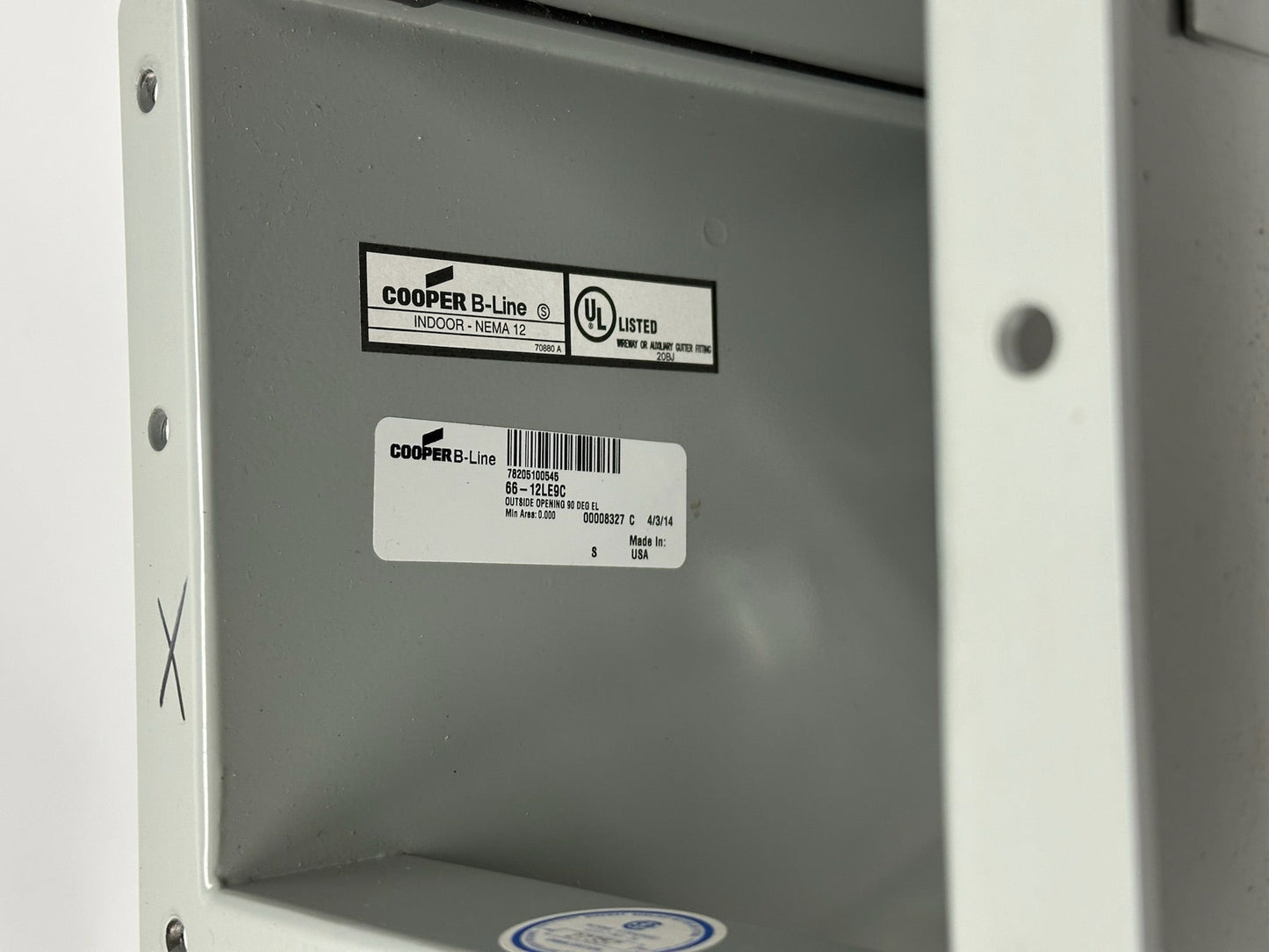 New Open B-Line 66-12LCF 12-Inch Steel Cable Tray Connector Flat Plate