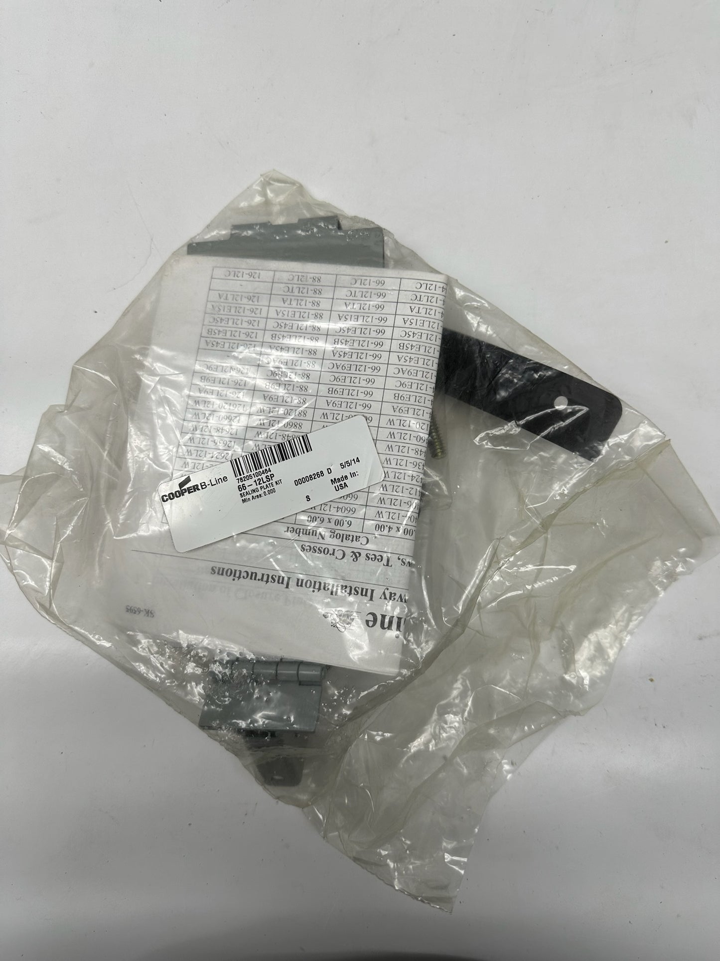 New Open B-Line 66-12LCF 12-Inch Steel Cable Tray Connector Flat Plate