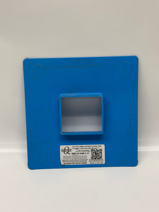 Lot of 10 Quick Flash E-DGB-C 7/8" ELECTRICAL DUAL GANG BOX FLASHING PANEL