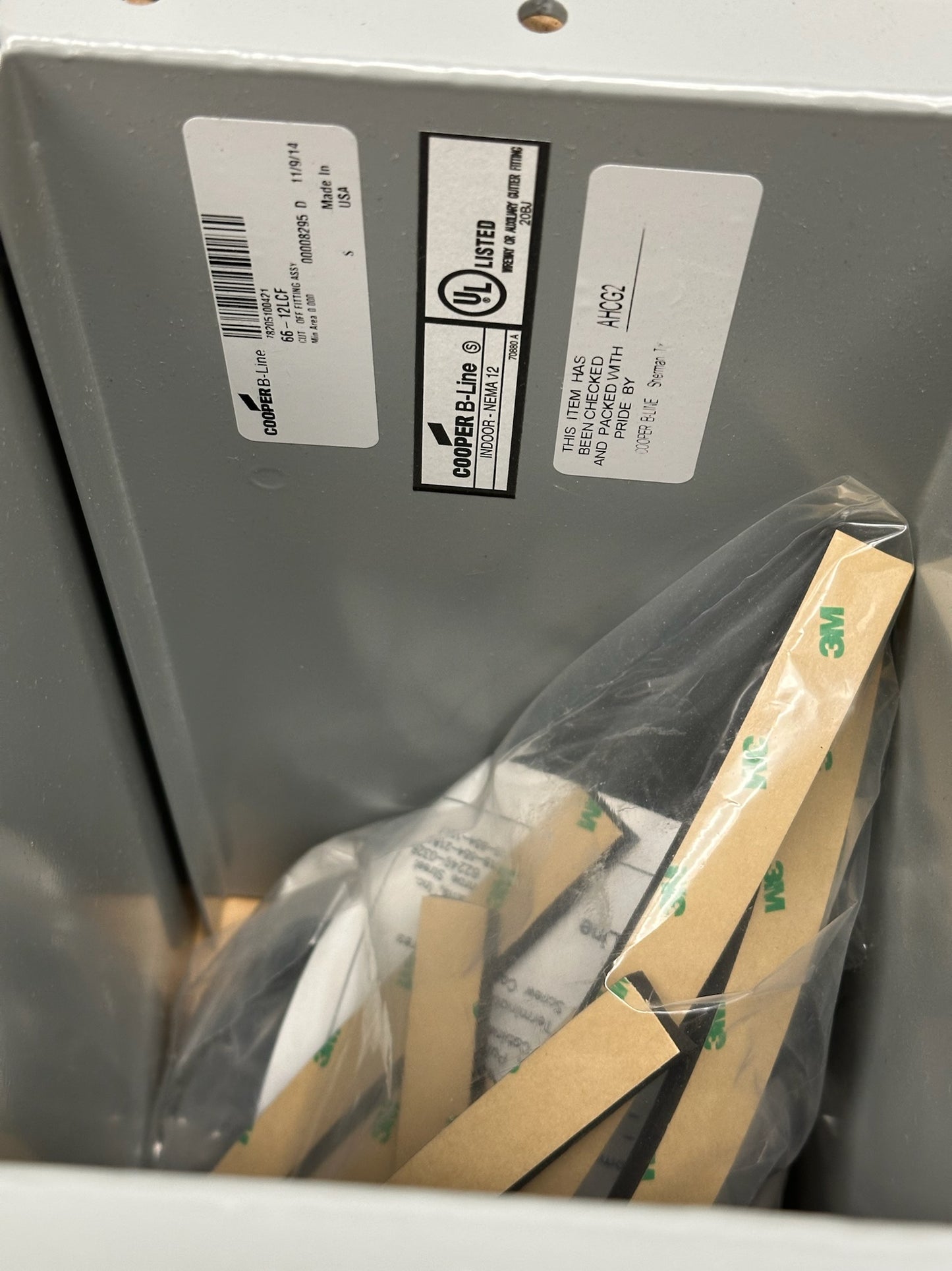 New Open Box B-Line 66-12LCF 12-Inch Steel Cable Tray Connector Flat Plate