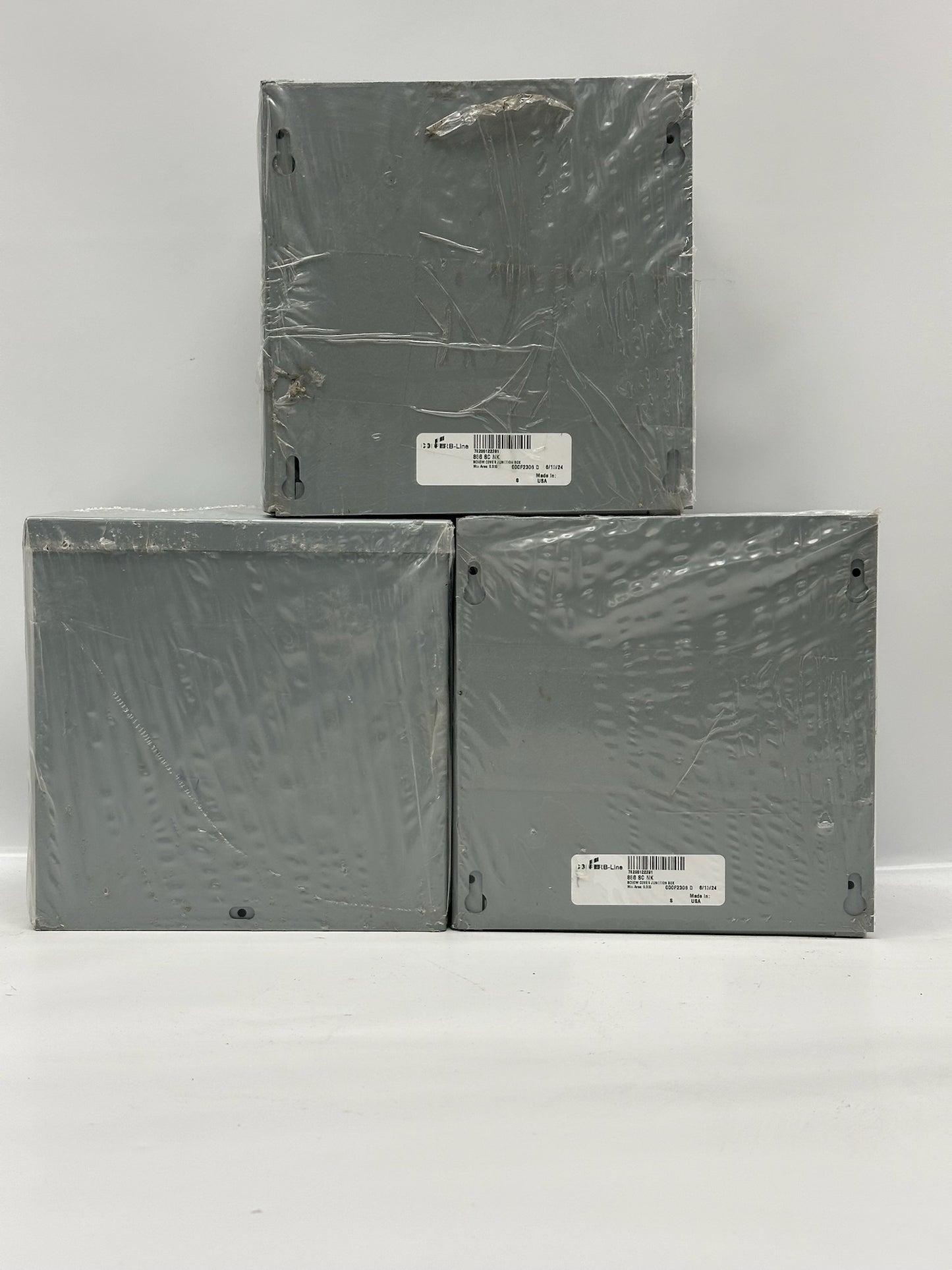3 PK B-Line 886 RTSC NK 8x8x6 NEMA 3R Steel Junction Box