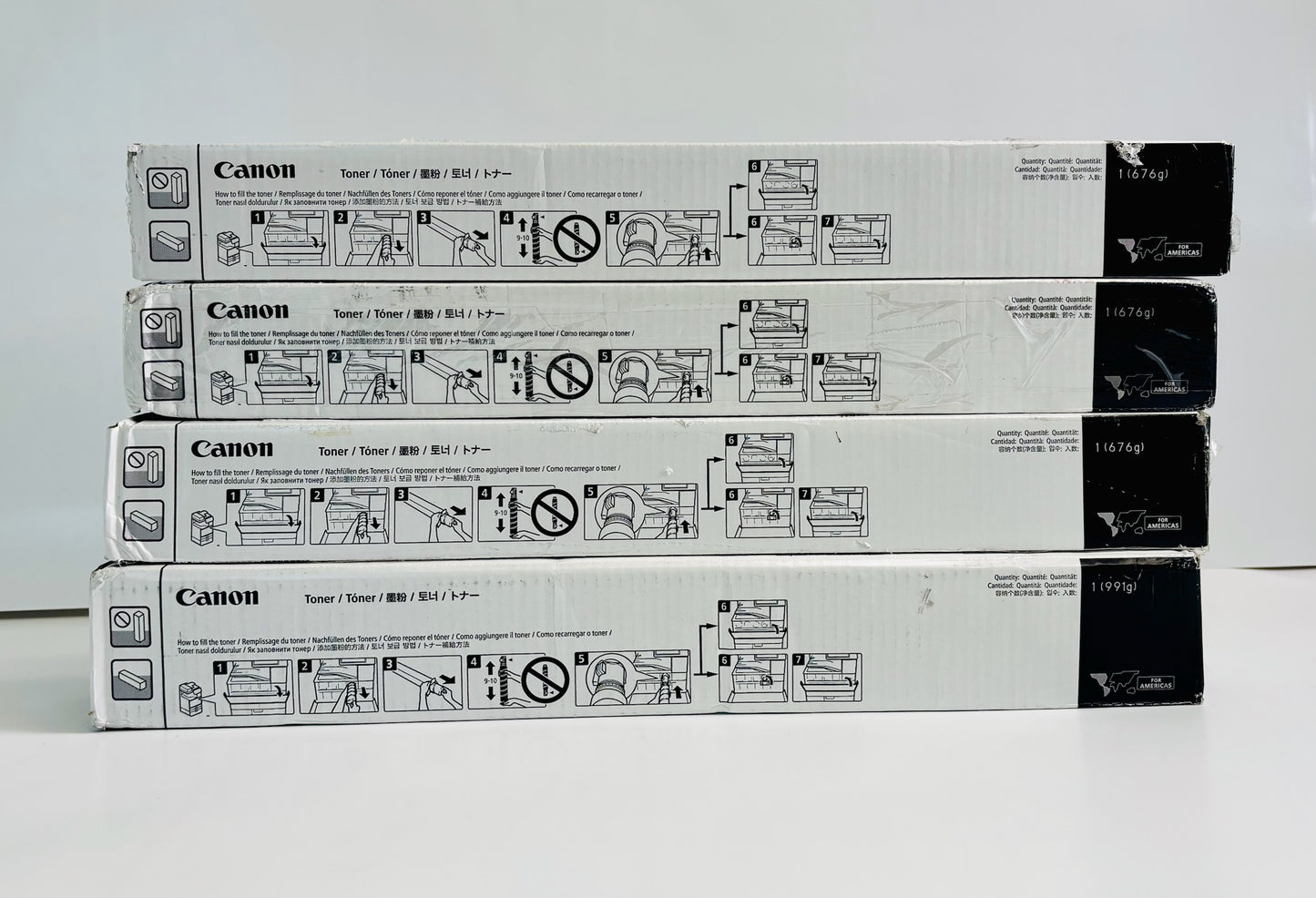 4 Genuine Canon IRA C5850i,DX C5870i High Yield Toners GPR-61, GPR61CMYK