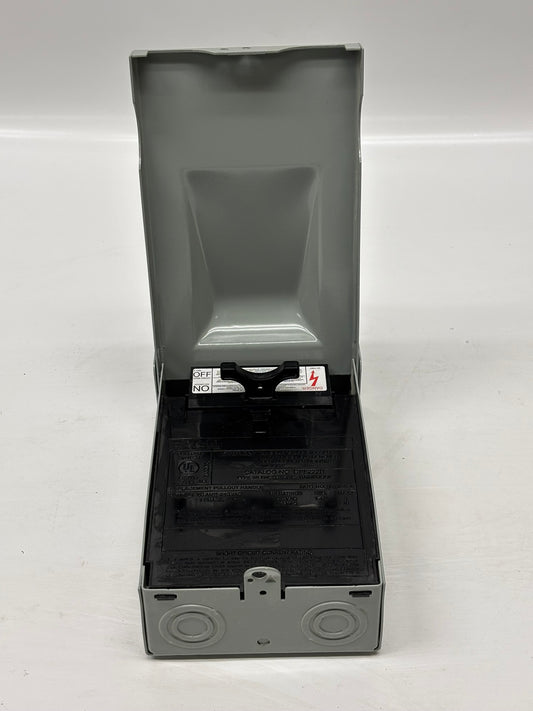 Lot Of 2 Eaton (DPF222R) 60A 1-Phase Fusible Pull-Out AC Switch, 120/240V NEW