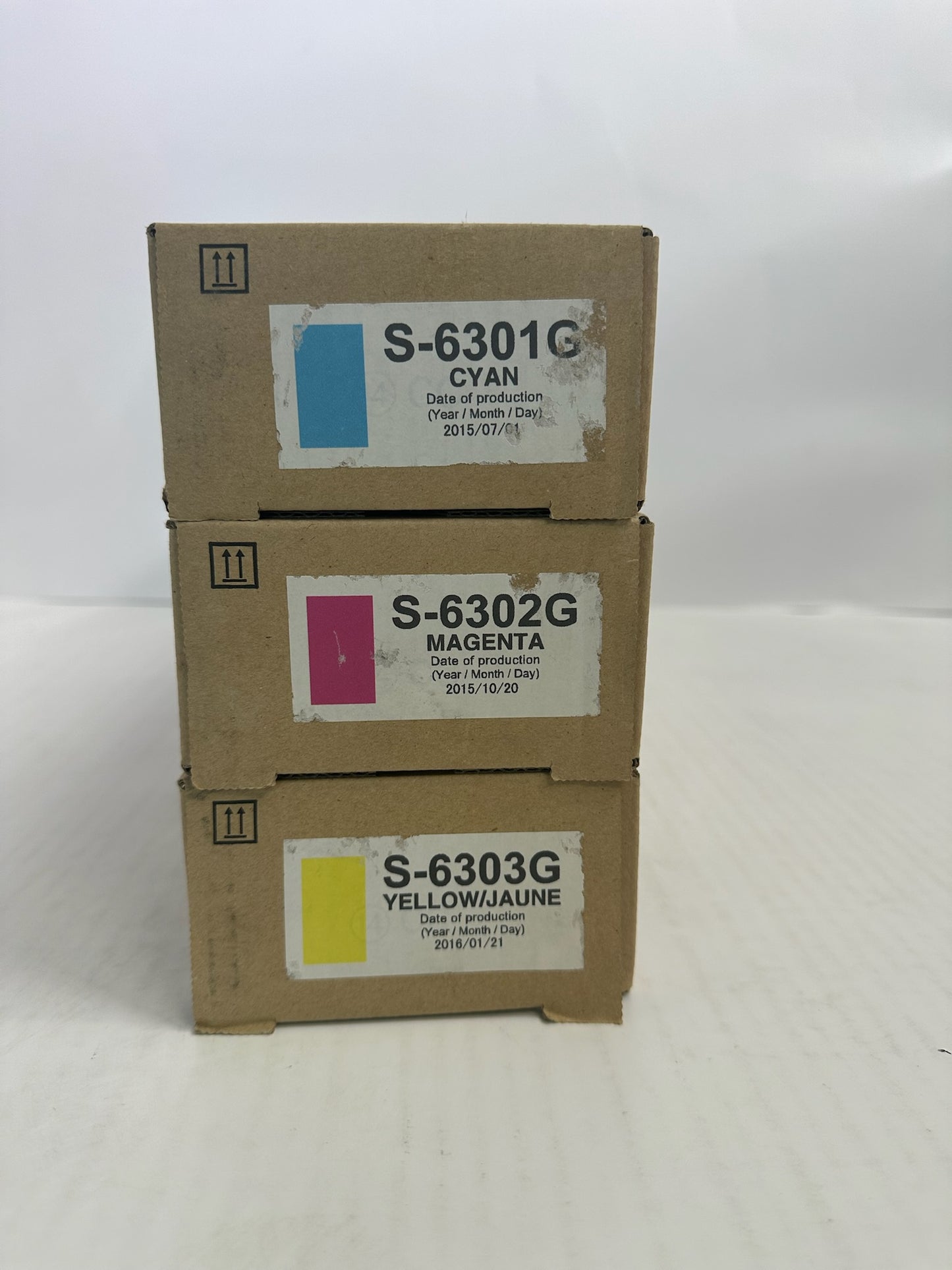 NEW OEM Riso 3010,3050,7010,7050,9050 CMY Ink Cartridges S-6301
