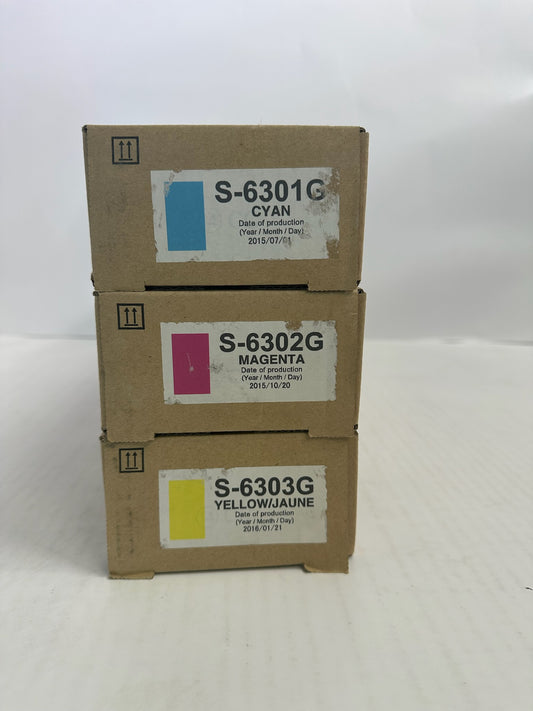 NEW OEM Riso 3010,3050,7010,7050,9050 CMY Ink Cartridges S-6301
